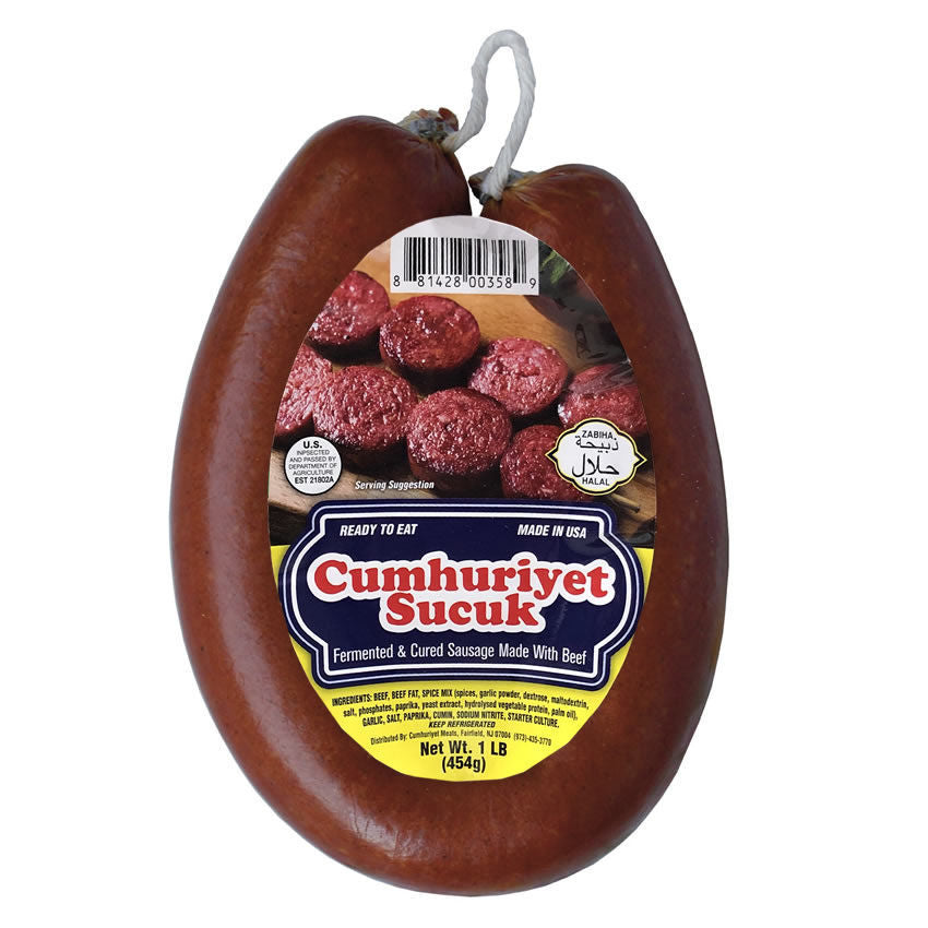 CUMHURIYET Sucuk (Dried Beef Sausage) 1lb