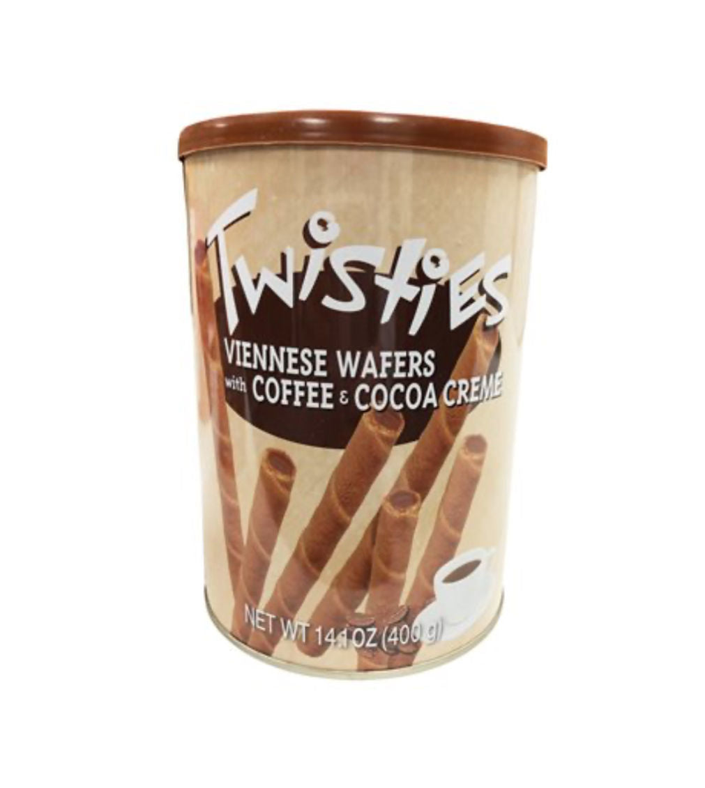 Twisties Viennese Wafers - Coffee 400g tin