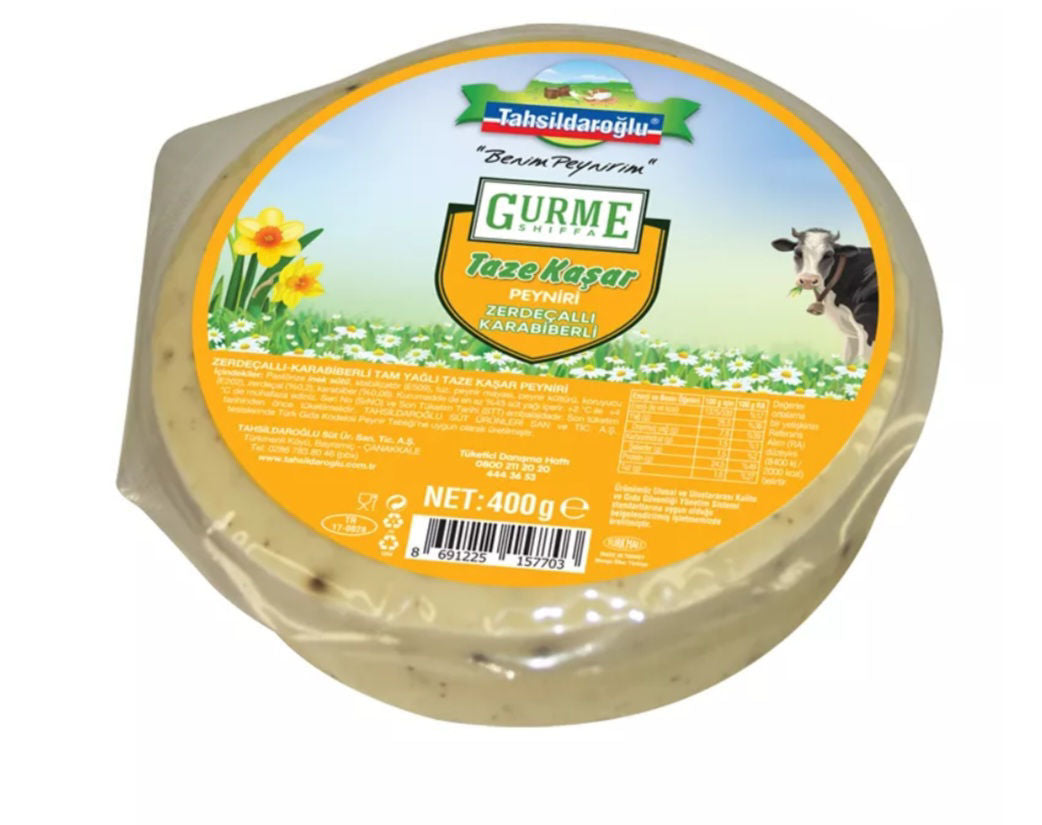 Tahsildaroglu Kashkaval cheese w/Black pepper&Turmeric 400g