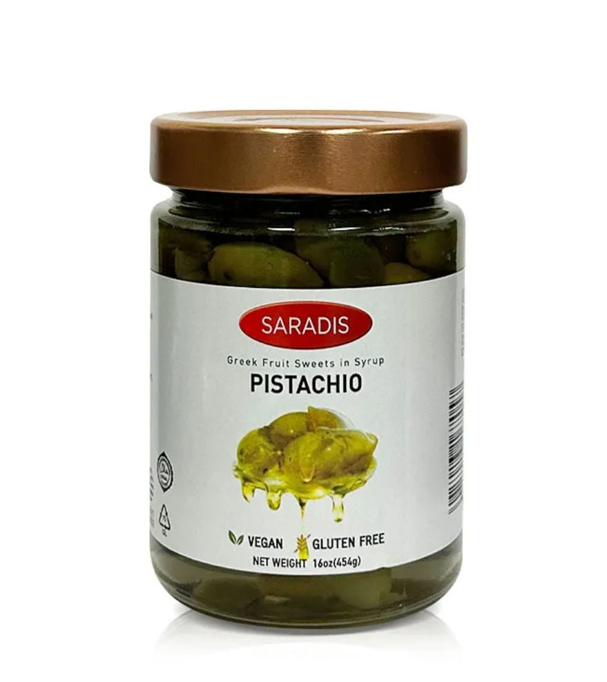 Saradis Greek Pistachio Jam 16 OZ