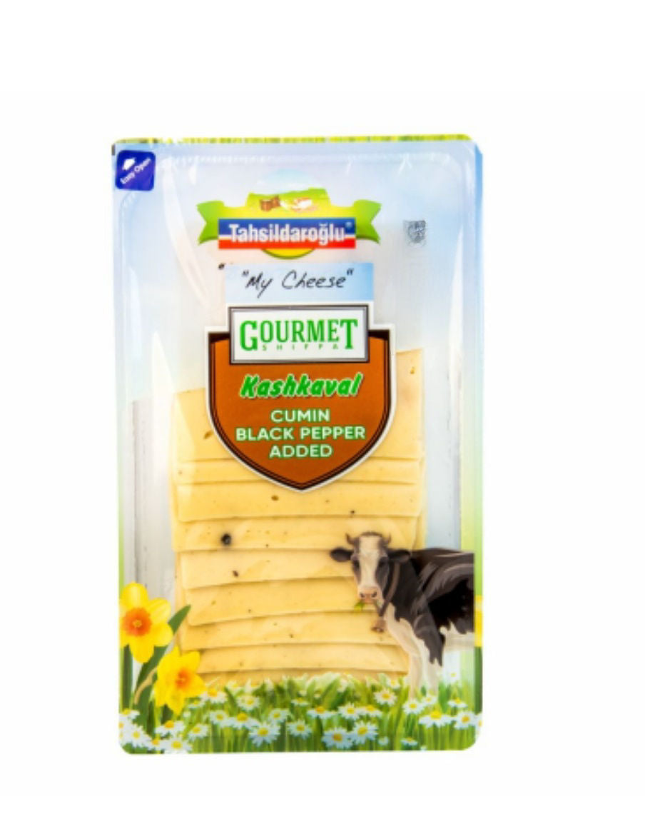 Tahsildaroğlu Kimyon ve Karabiberli Dilimlenmiş Kaşar Peyniri 200g peynir
