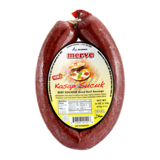 MERVE Butcher Sucuk (Dried Beef Sausage) 1lb
