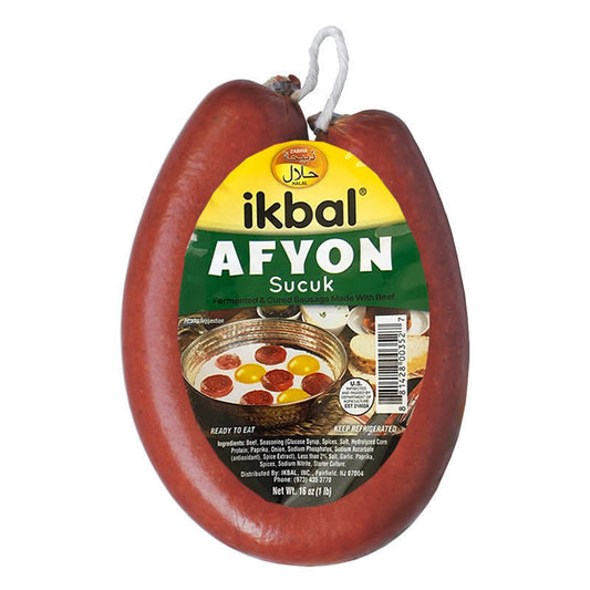 IKBAL Afyon Sucuk (Dried Beef Sausage) 1lb