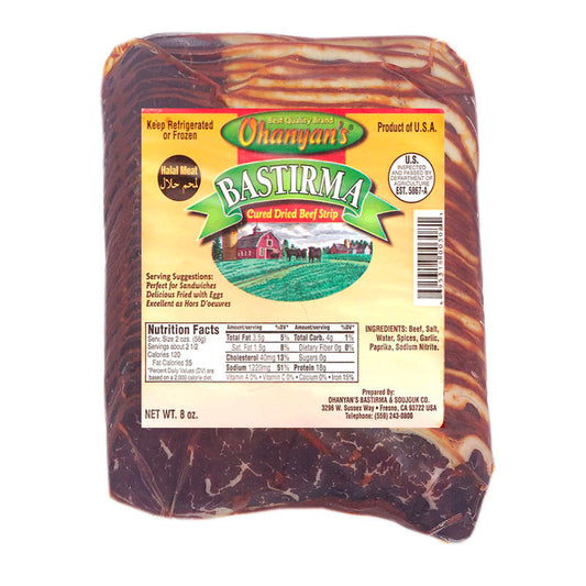 OHANYAN's Sliced Pastirma (Fatty) 8oz