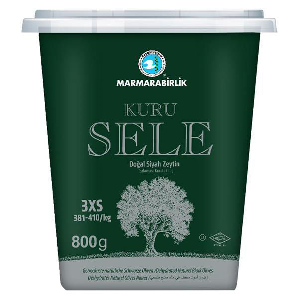 MARMARABIRLIK Dried Sele Olives 2XS 800g (KURU SELE)