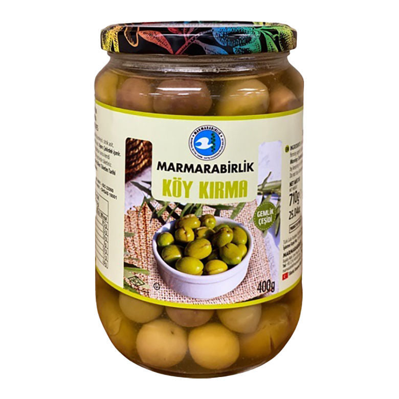 MARMARABIRLIK Village Style Cracked Green Olives 400g