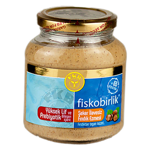 FISKOBIRLIK Sugar Free Hazelnut Paste 300g