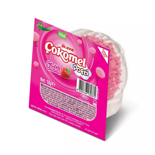 ULKER Pofti Strawberry Sprinkled Marshmallow Biscuits 6 x 18g