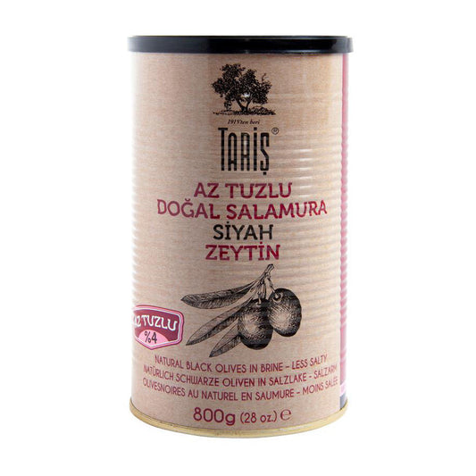 TARIS Low Salt Black Olives 800g