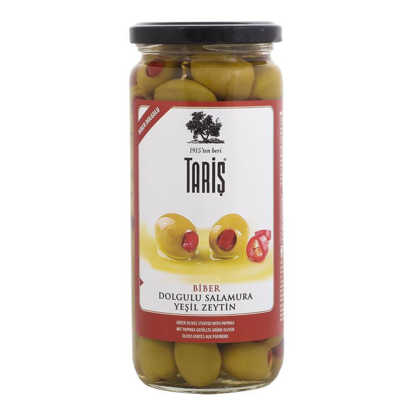 TARIS Pepper Stuffed Green Olives 500g