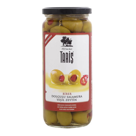 TARIS Pepper Stuffed Green Olives 500g