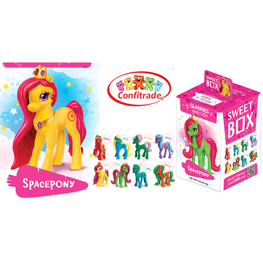 FRUIT FLAVORED JELLY "SWEET BOX" (E) SPACEPONY COLLECTION 10G
