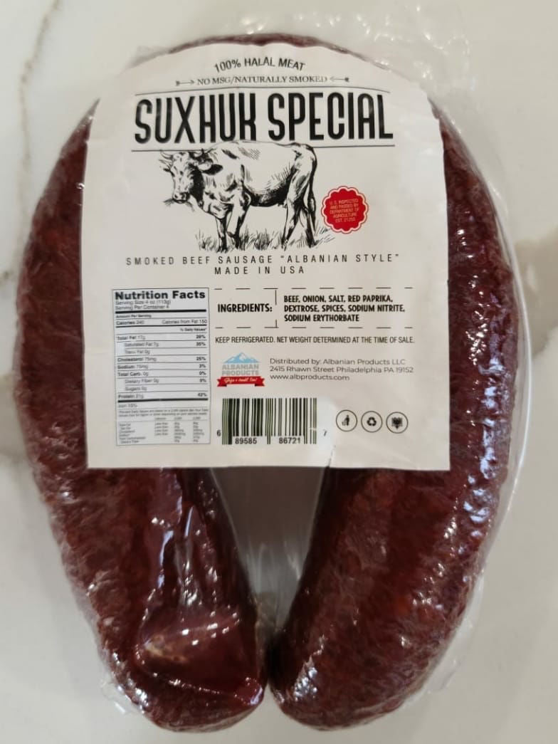 Albanian suxhuh (sucuk) mild  1lb