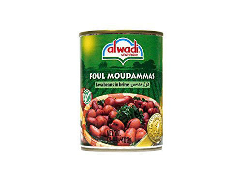 Al Wadi Foul Moudammas - Fava Beans in Brine, 14 Oz
