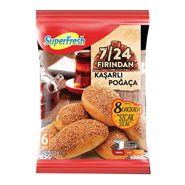 Turkish pogaca w/potatoes 80g x 4 pcs