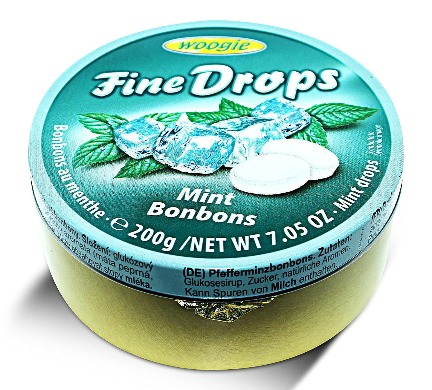 WOOGIE FINE DROPS CANDY  W/ MINT FLAVOR 200g