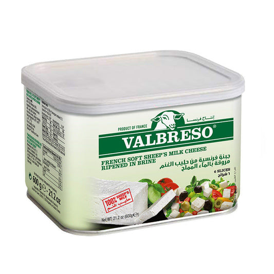 Valbreso French Feta Sheep Cheese 600g