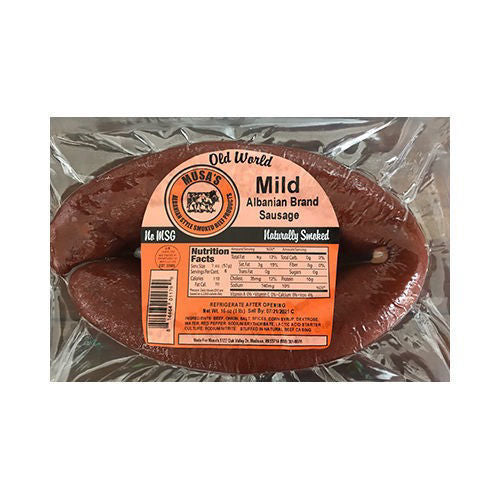 MUSA'S Mild Albanian Brand Sucuk 454g