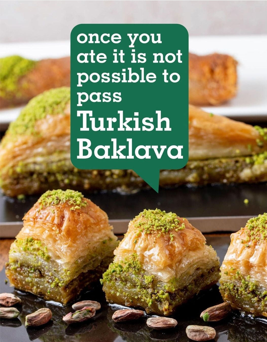 SEYIDOGLU Pistachio Baklava 454g (SEYIDOGLU)