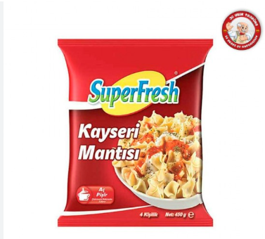 SUPERFRESH TÜRK MANTI (KAYSERİ MANTI) 450GR 