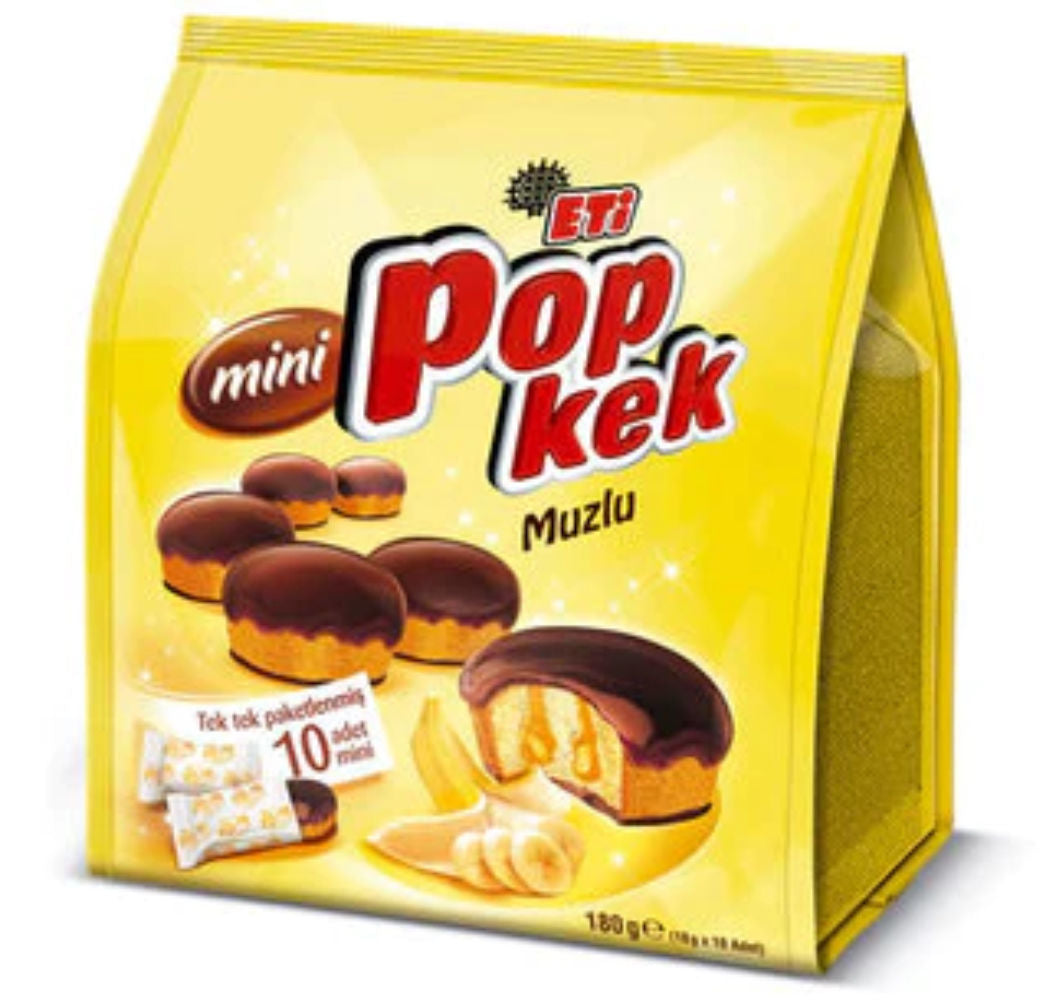 Eti Popkek Mini Banana Cream (Muzlu) 10X18 G