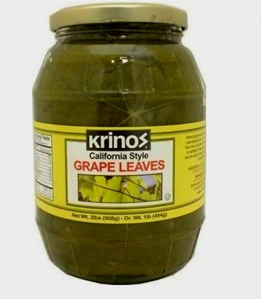 Krinos grape leaves 908g (2lb) in jar