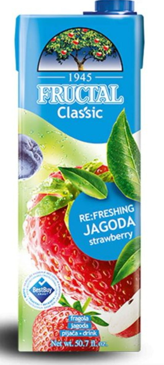 Fructal Classic Jagoda Strawberry Drink 1.5L