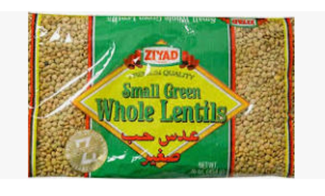 Ziyad whole green lentil 2lb