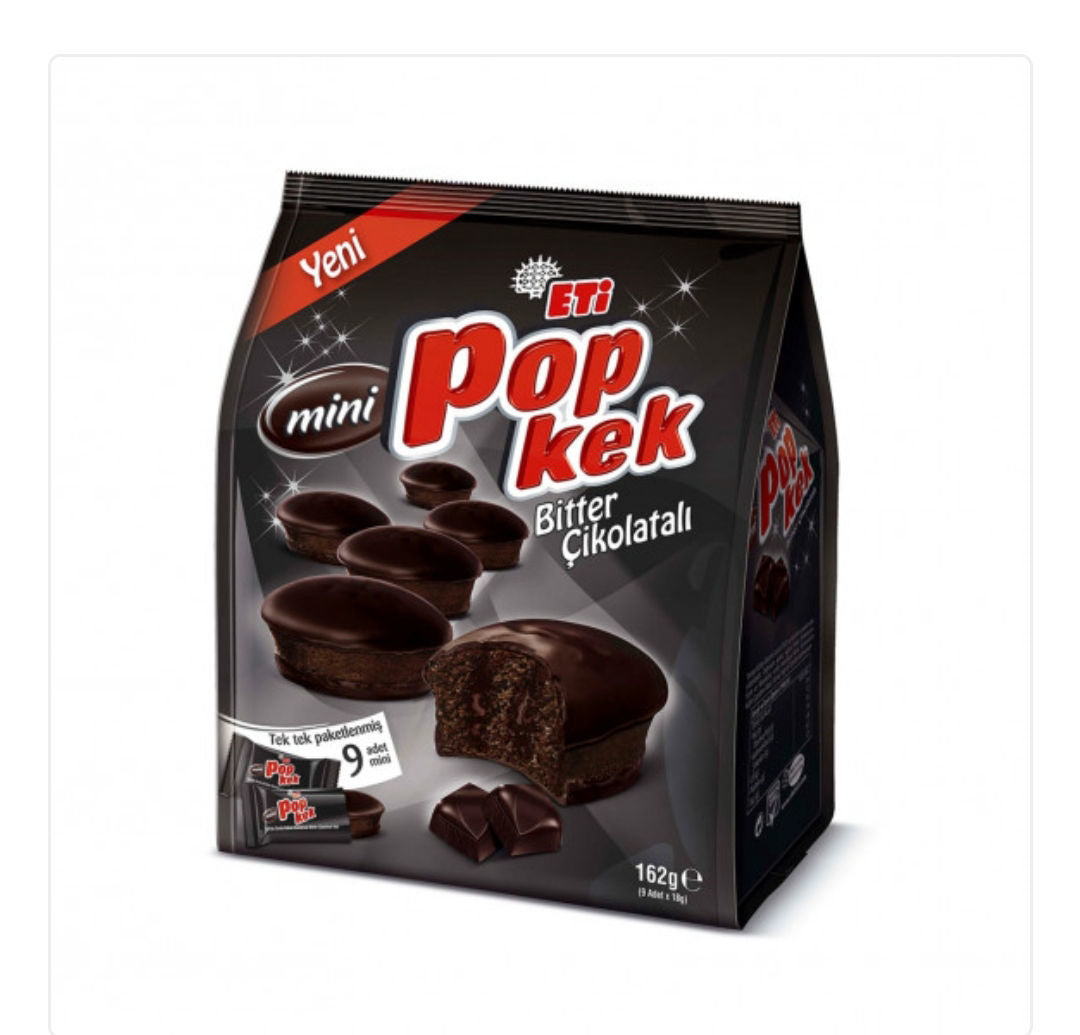 Eti Popkek Bitter Chocolate Cupcakes (144 gr)