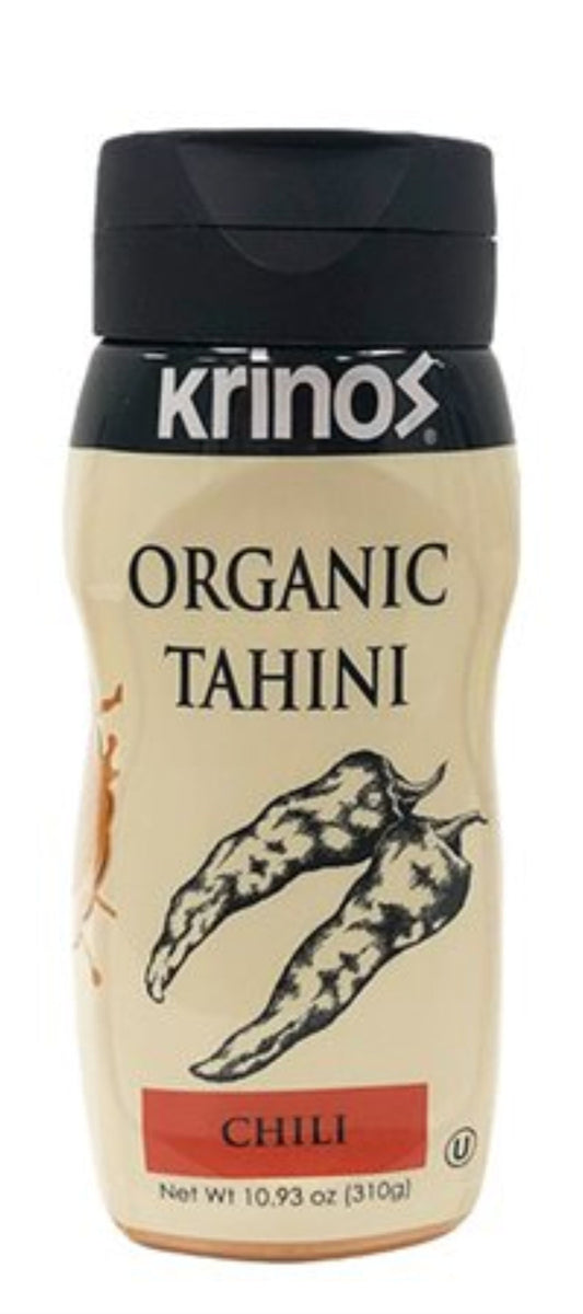 KRINOS Organic Hot  Spicy  Tahini 10.93oz squeeze