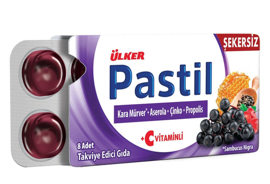 Ülker Pastil Kara Mürver Çinko Propolis 22,4 G