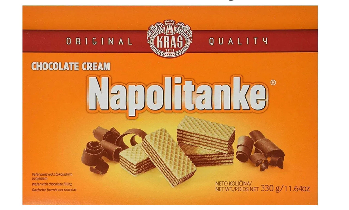 Napolitanke chocolate cream wafer 330g