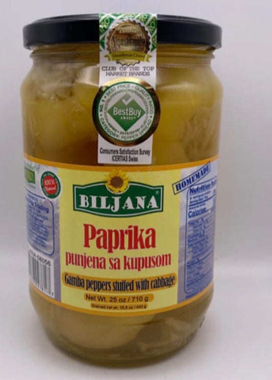 Biljana Gamba Biberleri Lahana Dolgulu 710 GR