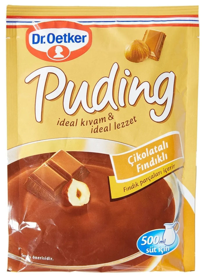 DR OETKER  Chocolate-Nut Pudding 115g (Cikolatali Findik Aromali)