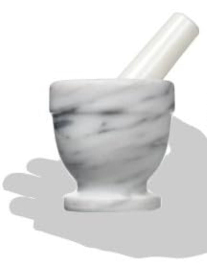 MARBLE MORTAR AND PESTLE (Granit havan ) 11cm x 7.5cm
