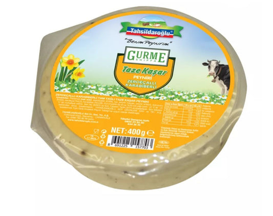 Tahsildaroglu Kashkaval cheese w/Black pepper&Turmeric  400g
