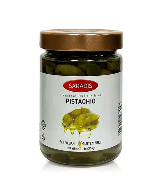 Saradis Greek Pistachio Jam 16 OZ