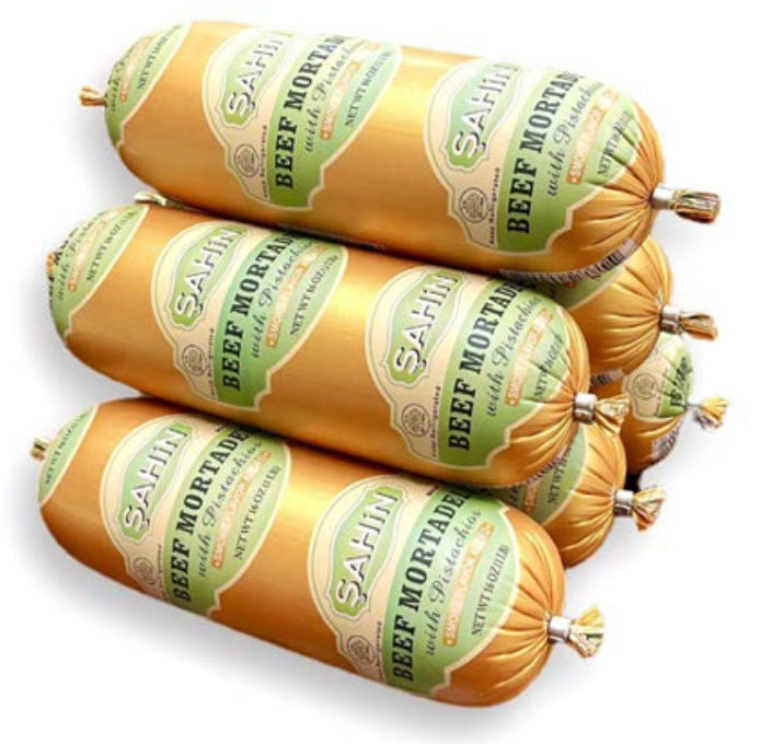 SAHIN BEEF MORTEDELLA WITH PISTACHIO 1LB (454G)