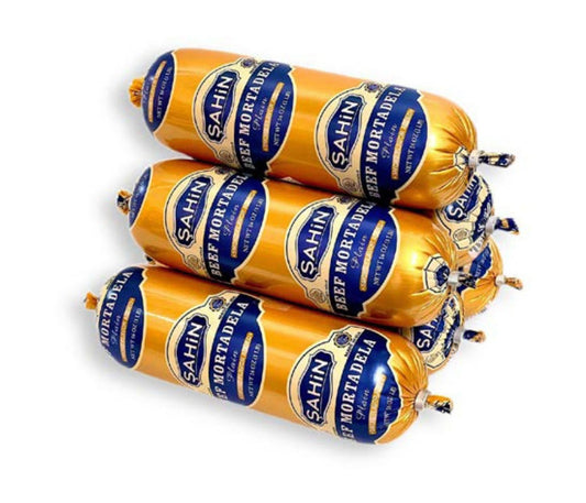 SAHIN BEEF PLAIN MORTADELLA 1LB (454G)