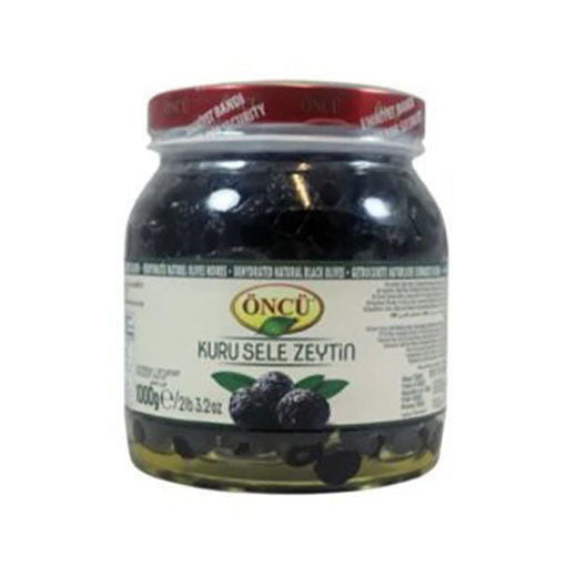 Oncu Natural Dried sele Black Olives Medium 1000g