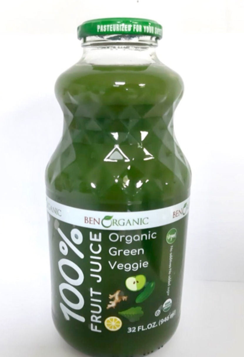 ORGANIC GREEN VEGGIE JUICE 32 Oz