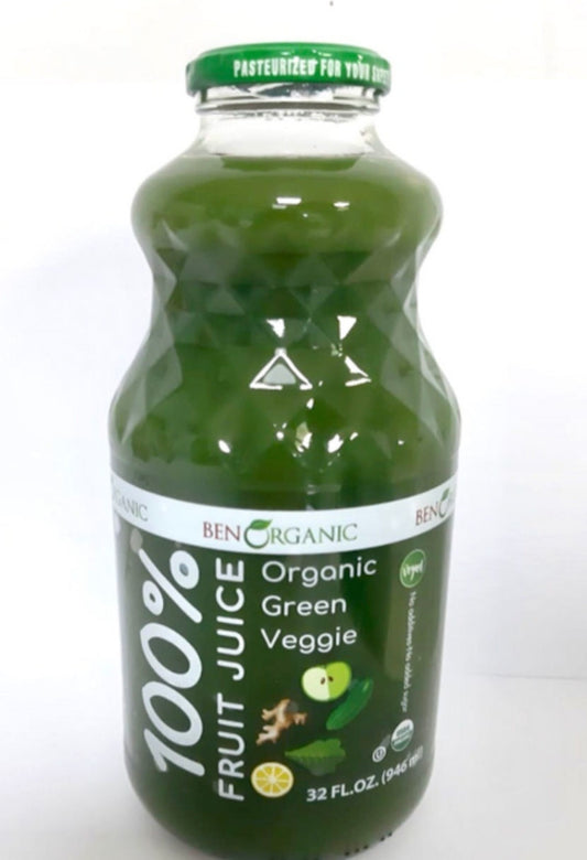 ORGANIC GREEN VEGGIE JUICE 32 Oz