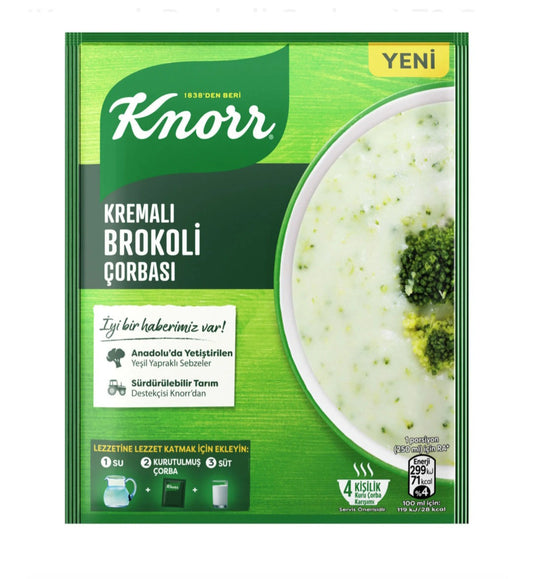 Knorr creamy chicken soup with Broccoli