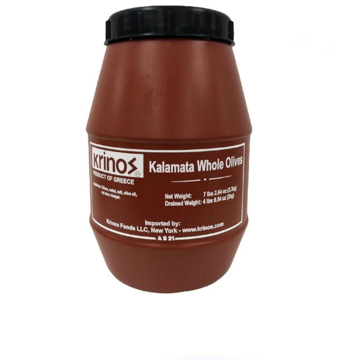 KRINOS Kalamata Whole Olives (4.4lbs) 2kg keg