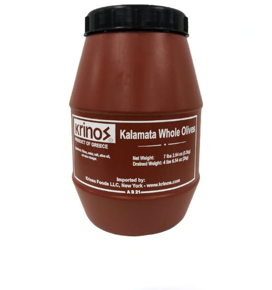 KRINOS Kalamata Whole Olives (4.4lbs) 2kg keg