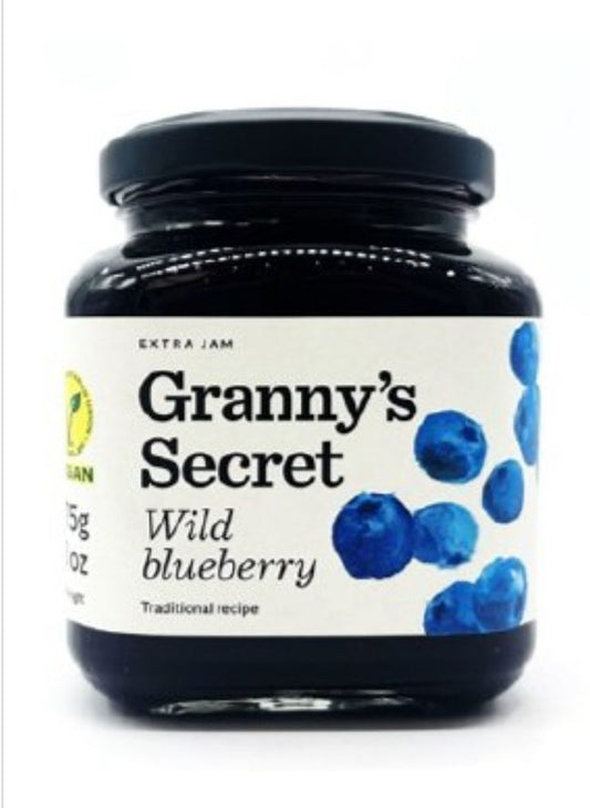 Grannys Secret Wild Blueberry Extra Jam 375g