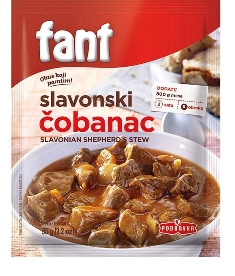 Podravka Fant Seasoning for Slavonian Shepperd Stew ( Cobanac ) - 50 g