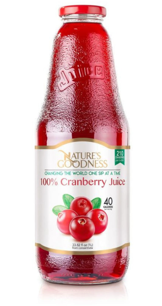 Cranberry juice 100% 1000ml No sugar added