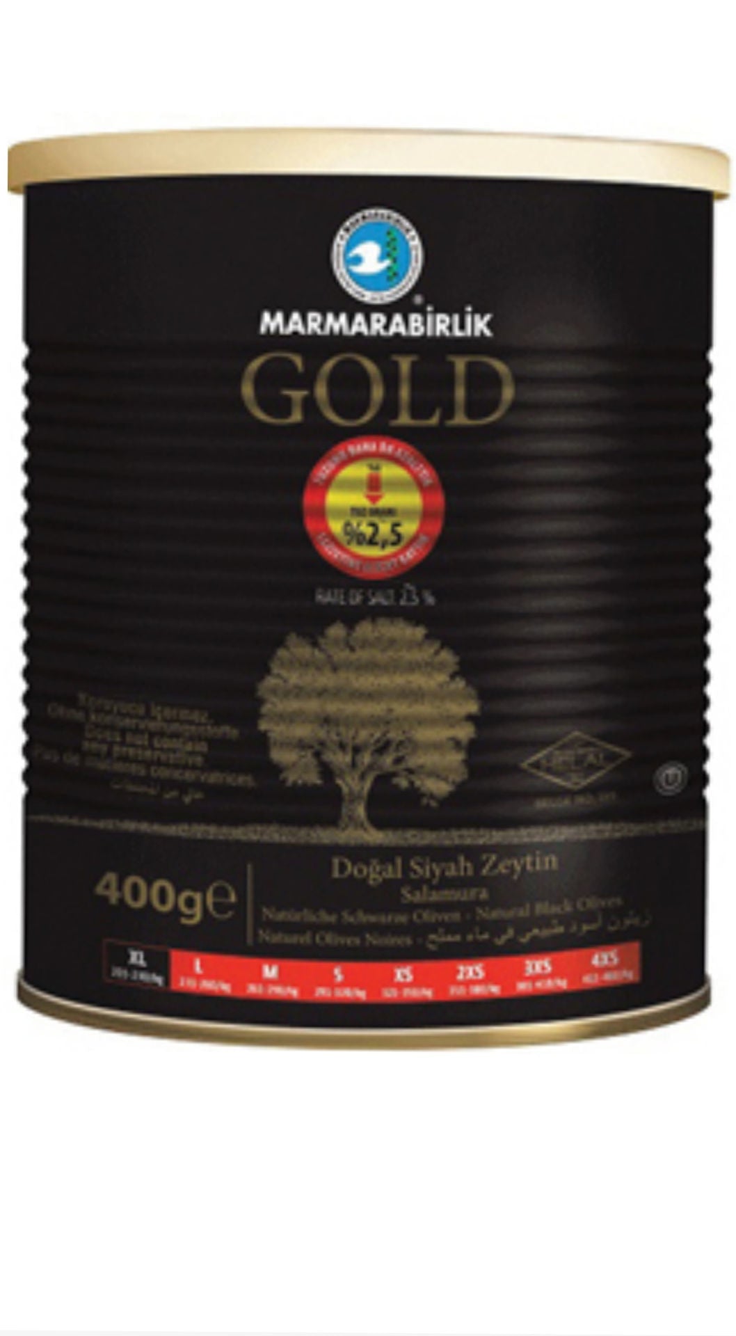 MARMARABIRLIK LOW SALT GOLD SELE XL 14.1Oz can