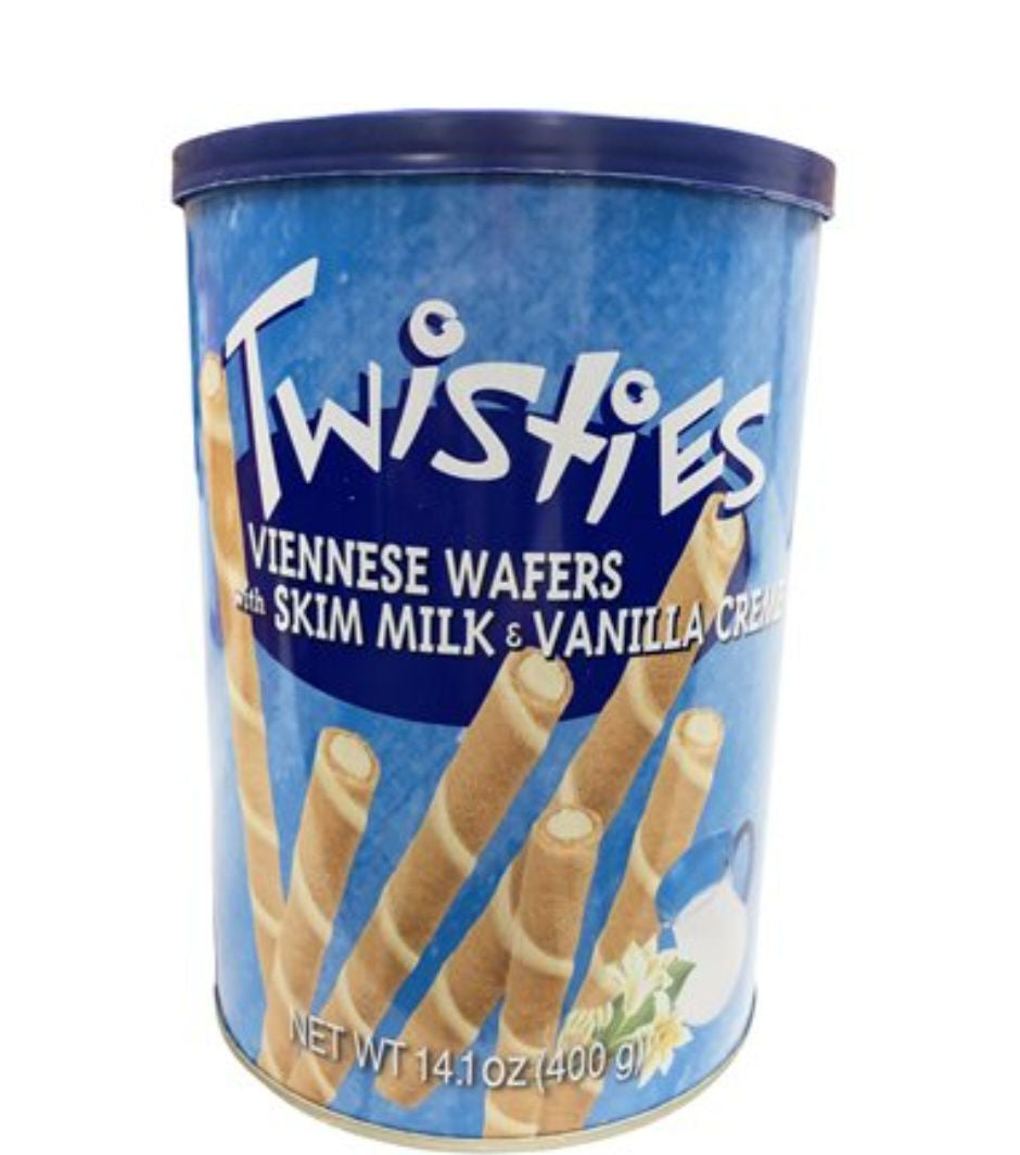 Twisties Viennese Wafers - Vanilla 400g tin